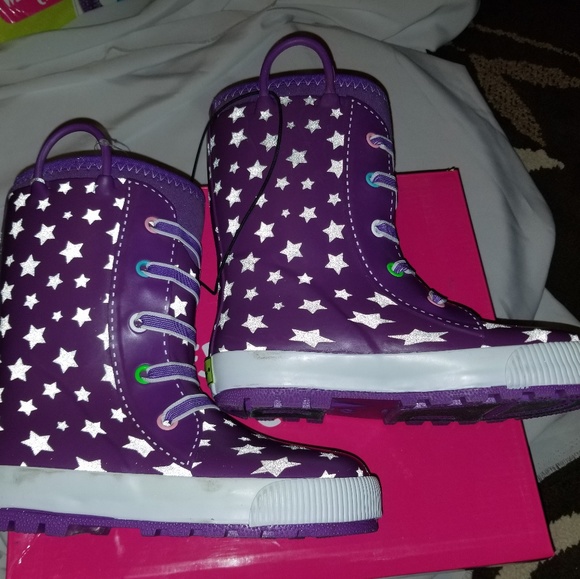 Girl's Reflective Twinkle Star Boots - Picture 5 of 8